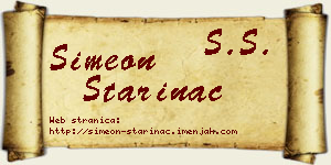 Simeon Starinac vizit kartica